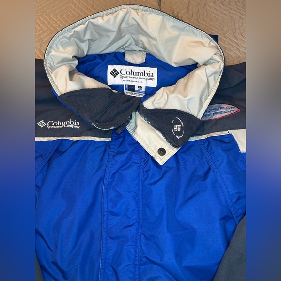Columbia Men's Interchange Ski Jacket XL Blue and Gray Winter shell-Outdoor Coat - Picture 13 of 16